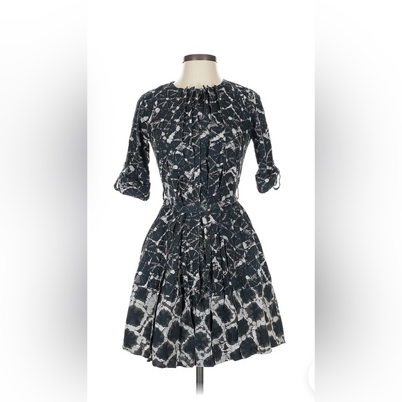 Thakoon Collab Shibori Print 100% Cotton Dress with Sleeves size S - Picture 1 of 6